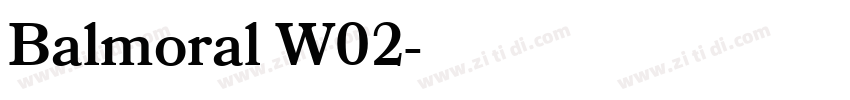 Balmoral W02字体转换